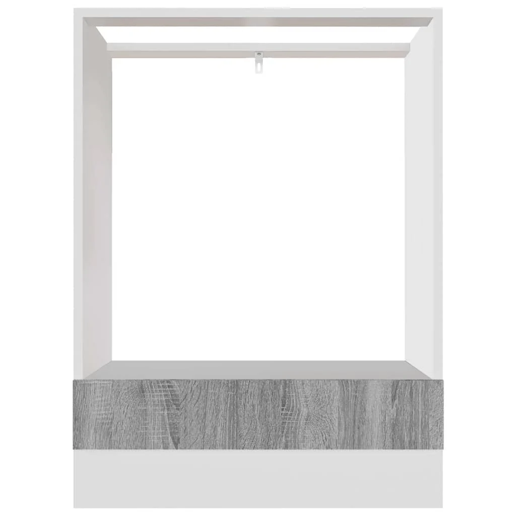 ovnskab "Riga" grå Sonoma 60x46x81,5 cm konstrueret træ - Image 5