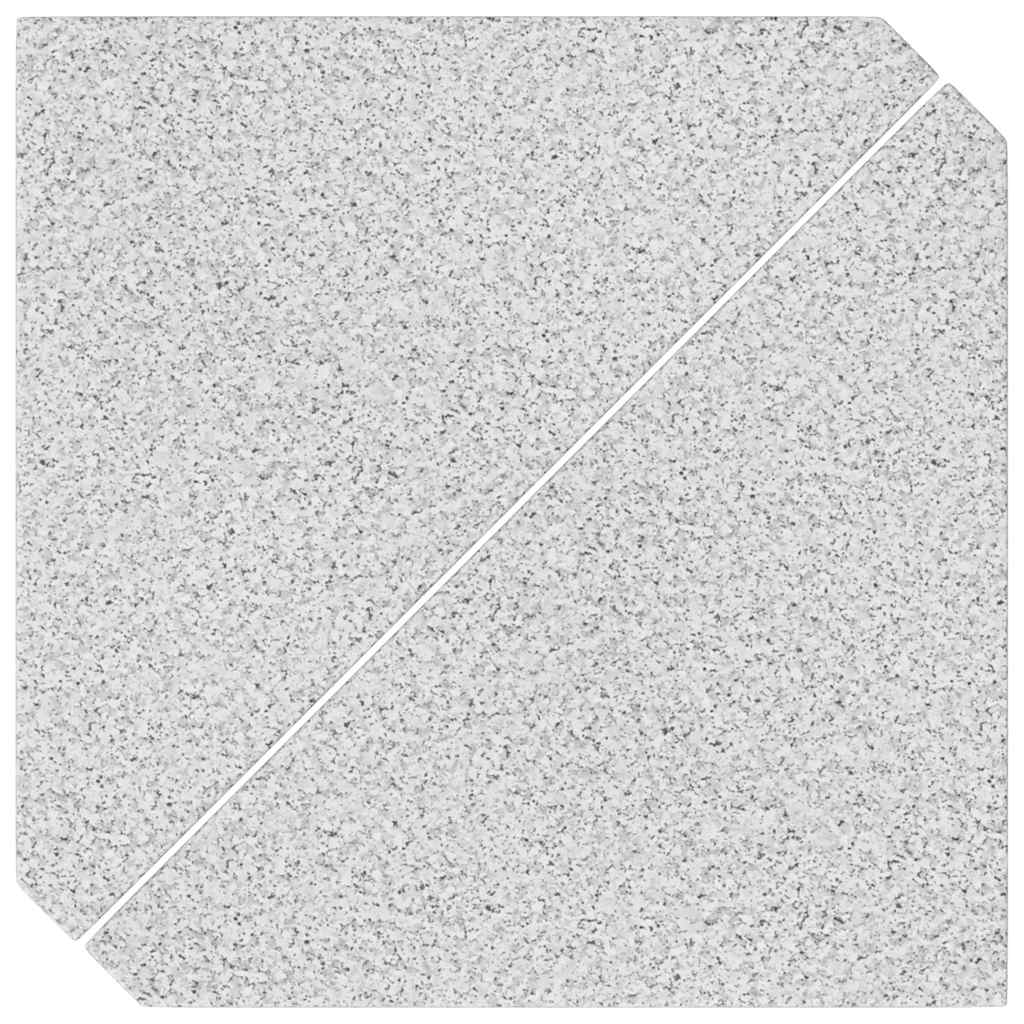 paraplyvægtskiver 2 stk. grå granit trekantede 14 kg - Image 6