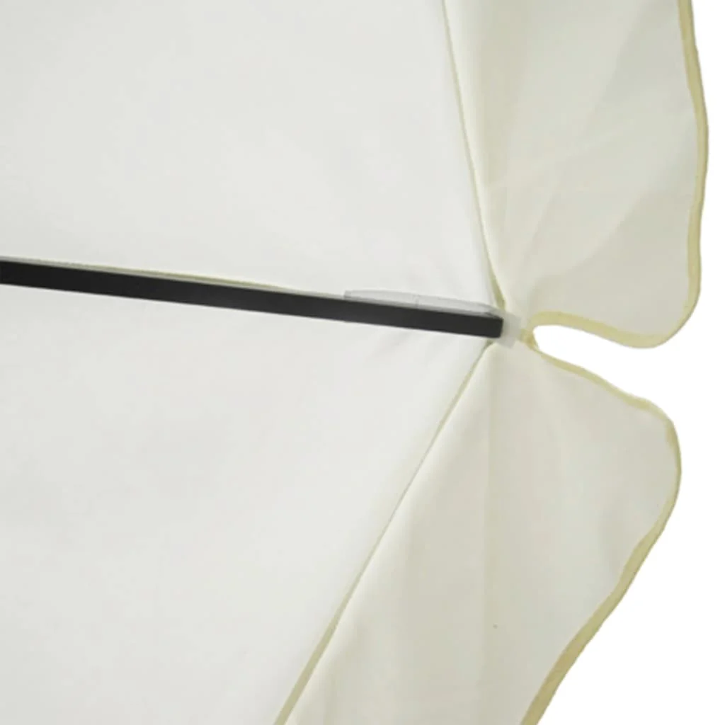 parasol 500 cm aluminium hvid - Image 4