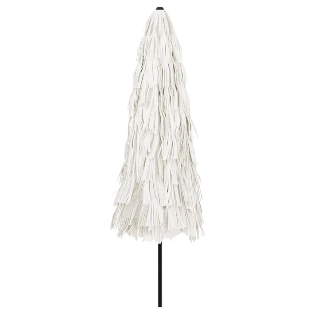 parasol med stålstang 324x324x247 cm hvid - Image 6