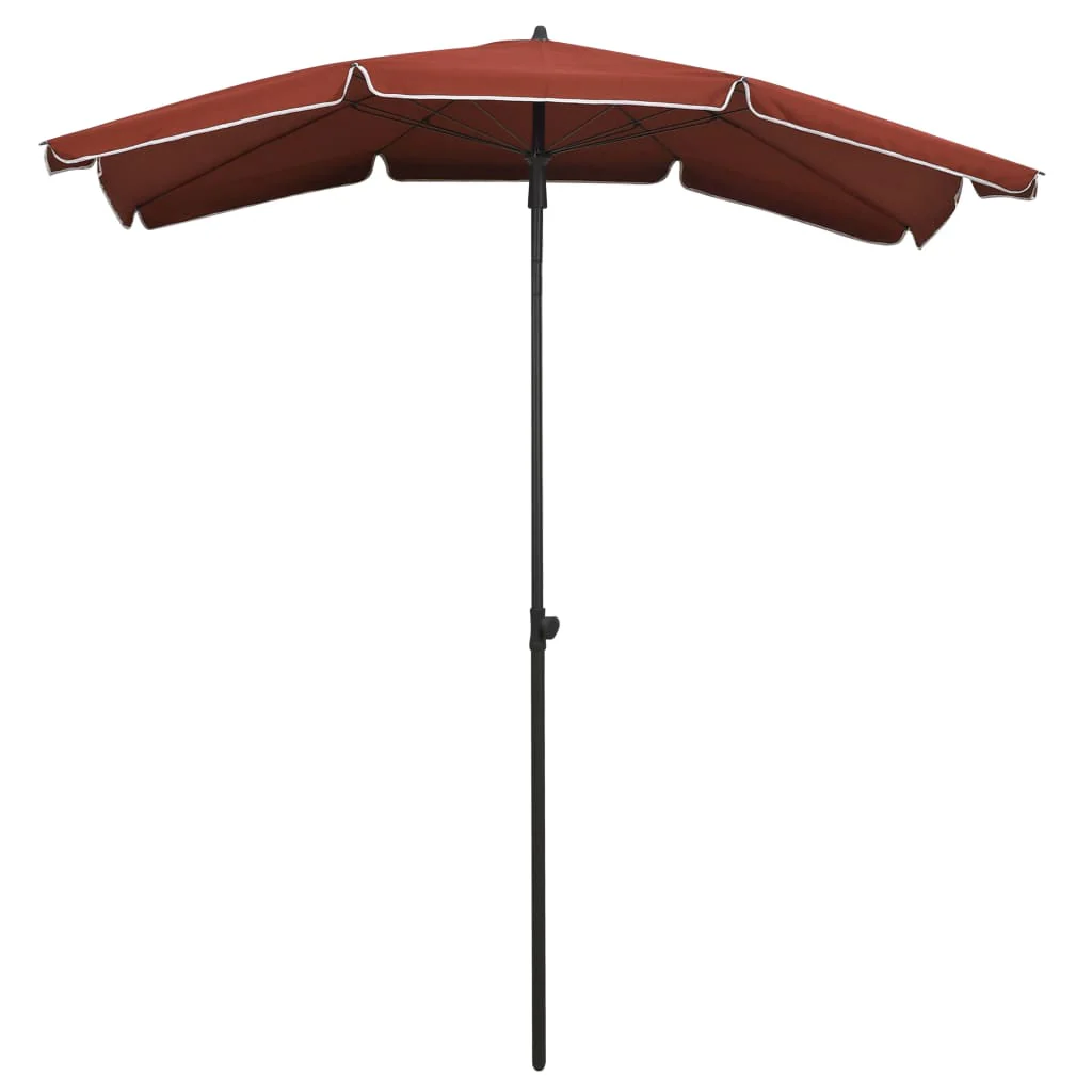 parasol med stang 200x130 cm terrakotta - Image 2