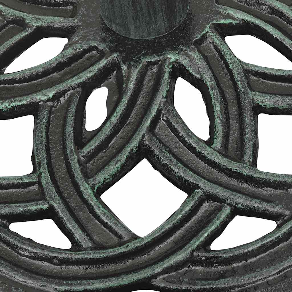 parasolfod 44x44x31 cm støbejern grøn - Image 7