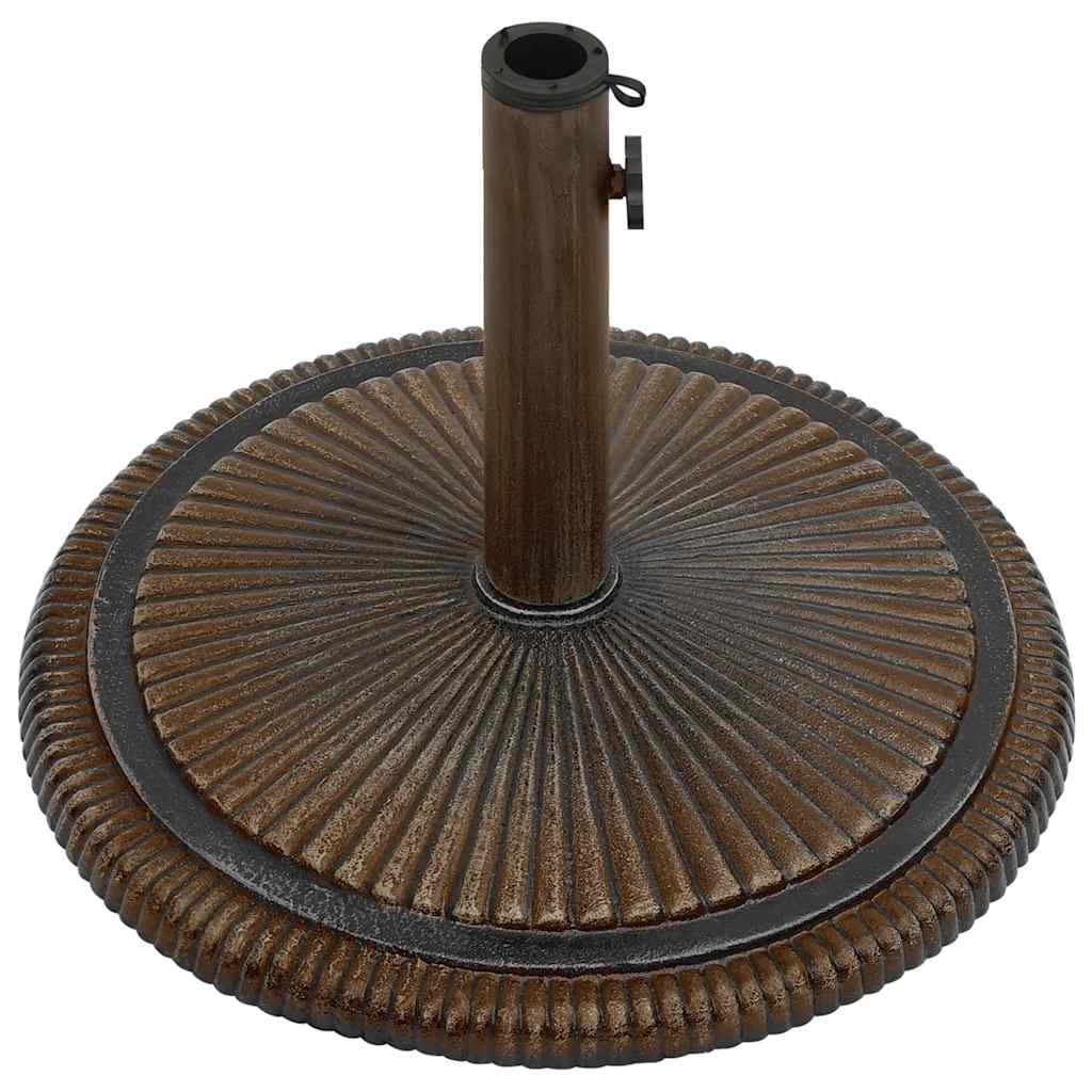parasolfod 45x45x30 cm støbejern bronzefarvet - Image 5