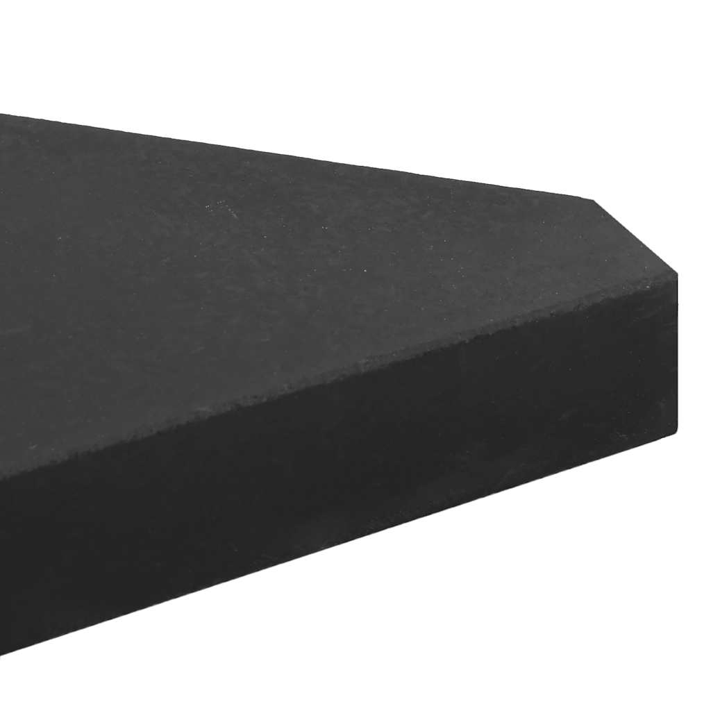 parasolvægtplader 2 stk. granit 14 kg trekantet sort - Image 7