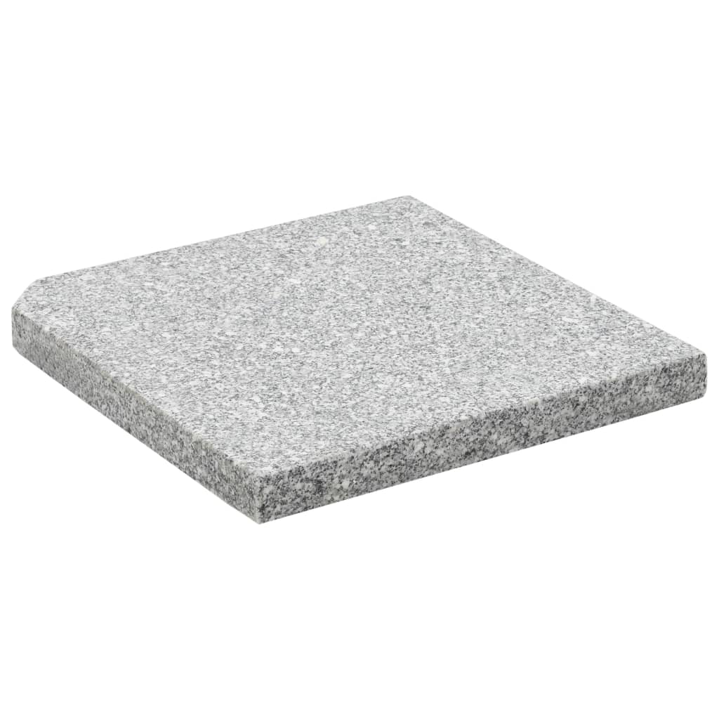 parasolvægtplader 4 stk. granit 100 kg firkantet grå - Image 4