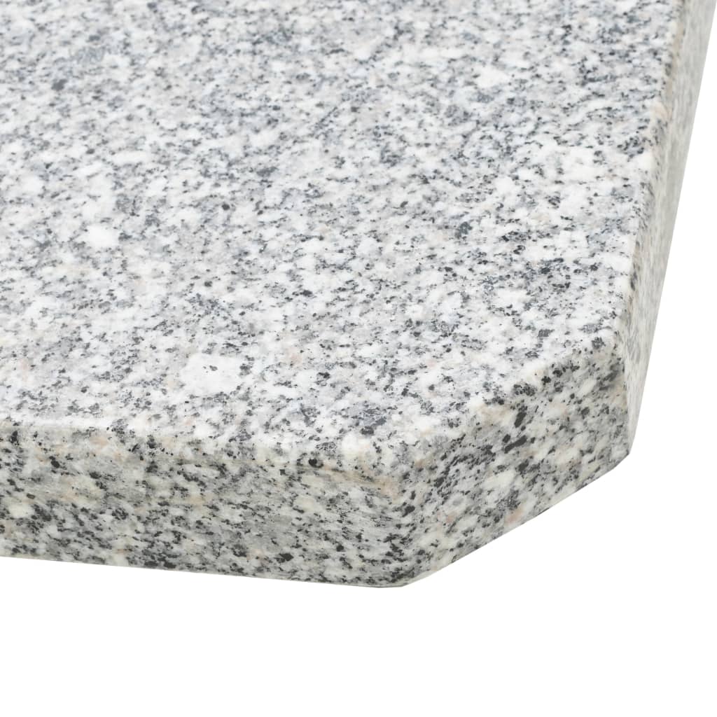 parasolvægtplader 4 stk. granit 100 kg firkantet grå - Image 7