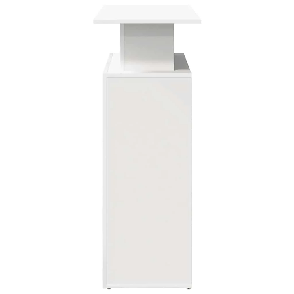 receptionsdisk hvid 100x40x104 cm konstrueret træ - Image 6