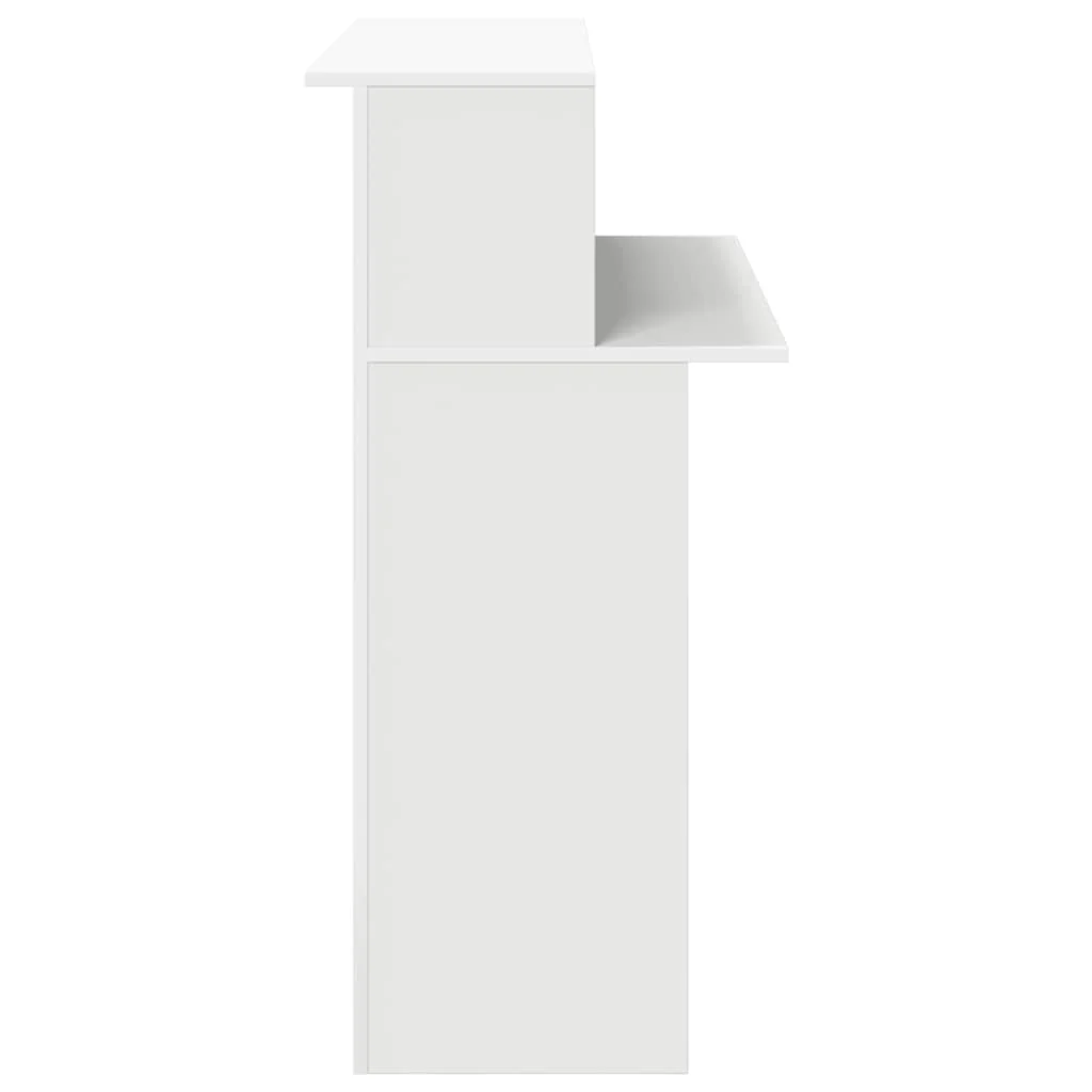 receptionsdisk hvid 100x50x103,5 cm konstrueret træ - Image 6