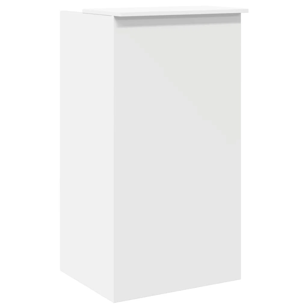 receptionsdisk hvid 55x50x103,5 cm konstrueret træ - Image 7