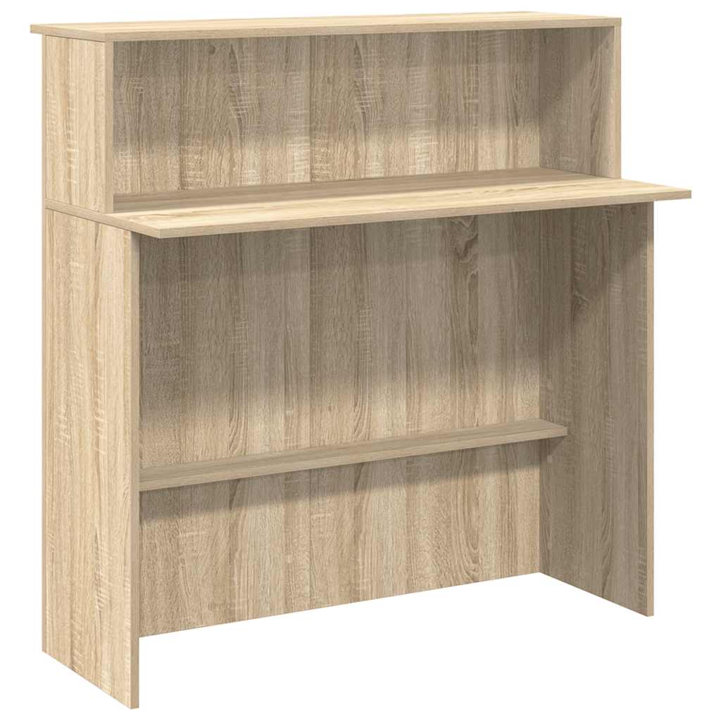 receptionsdisk Sonoma eg 100x50x103,5 cm konstrueret træ - Image 2