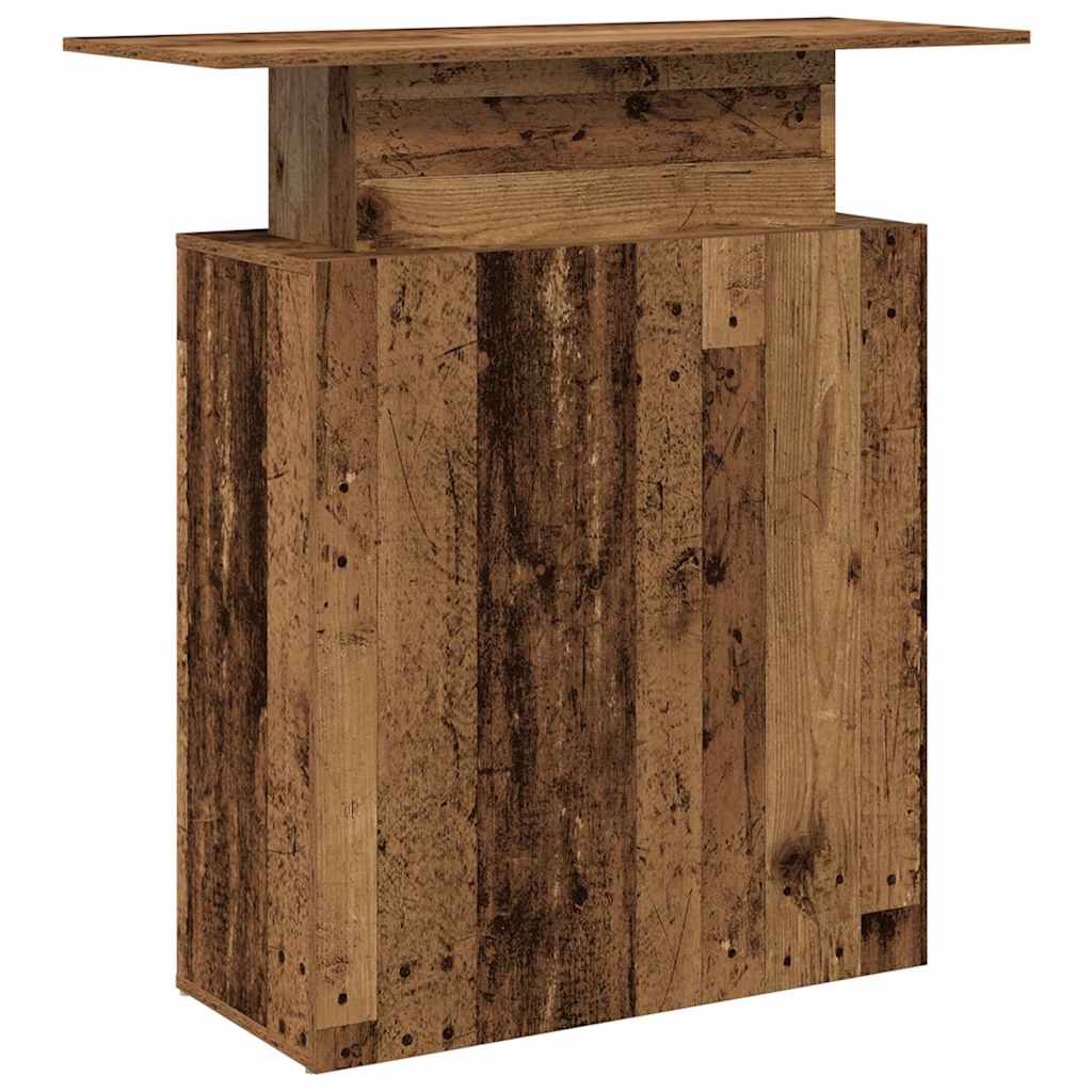 receptionsskranke 100x40x104 cm konstrueret træ antikt træ - Image 7