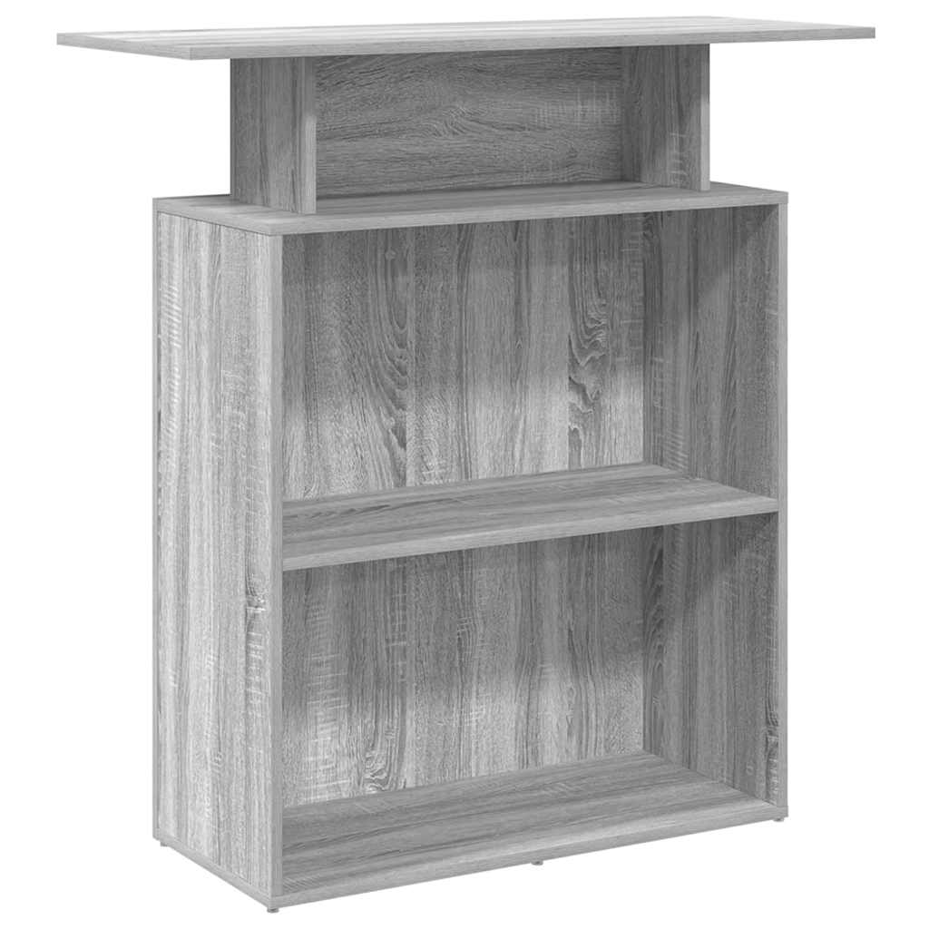 receptionsskranke 100x40x104 cm konstrueret træ grå sonoma - Image 2