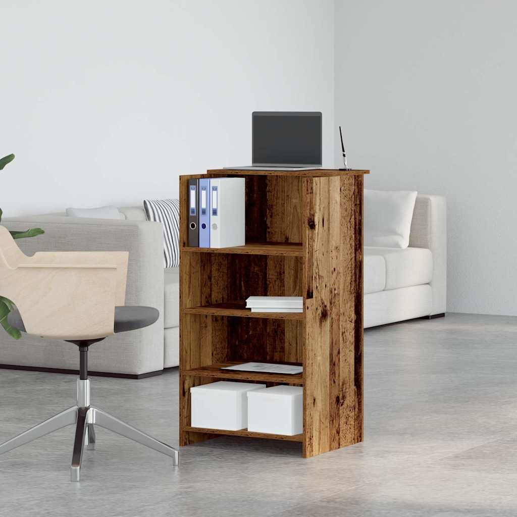 receptionsskranke antikt træ 55x50x103,5 cm konstrueret træ - Image 4