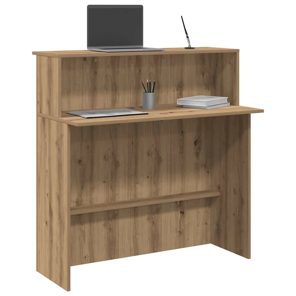 receptionsskranke kunsteg 100x50x103,5 cm konstrueret træ - Image 4