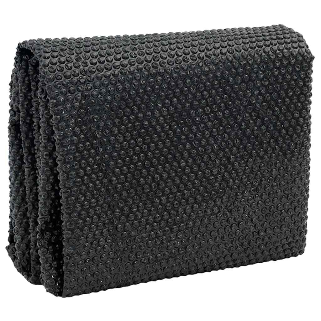rektangulært poolovertræk 1200x600 cm PE sort - Image 2