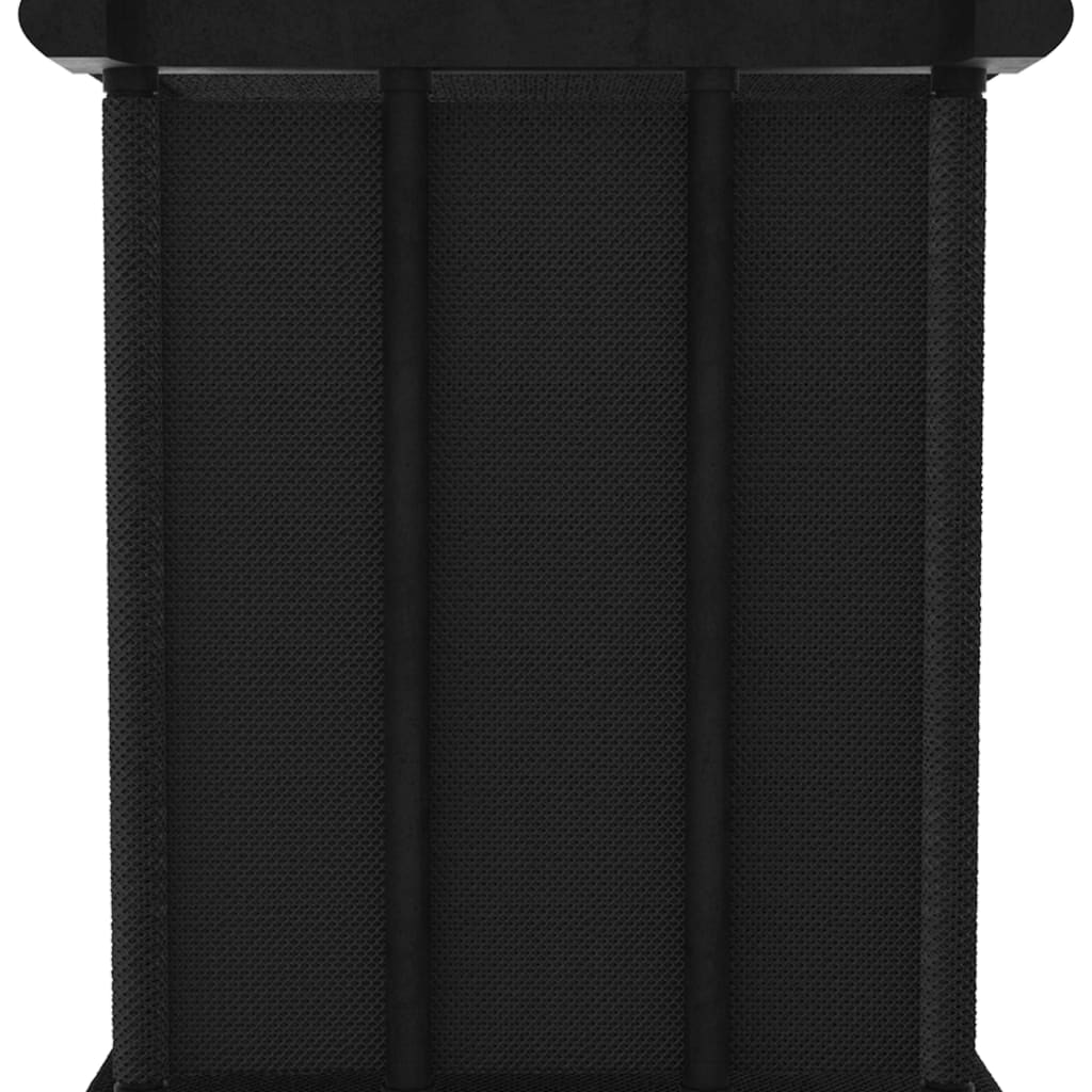 reol med 4 rum og kasser 69x30x72,5 cm stof sort - Image 5