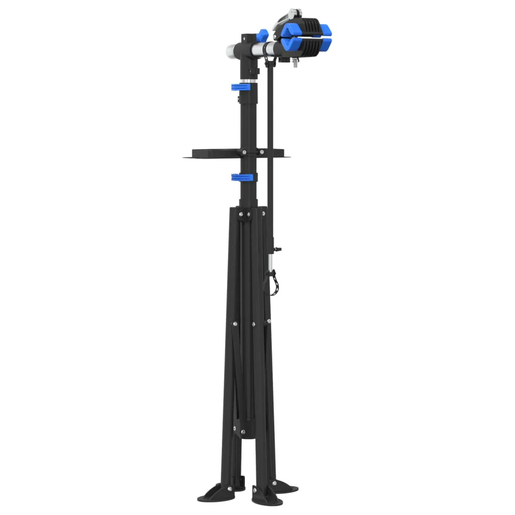 reparationsstativ til cykler 108-188 cm foldbart stål blå - Image 7