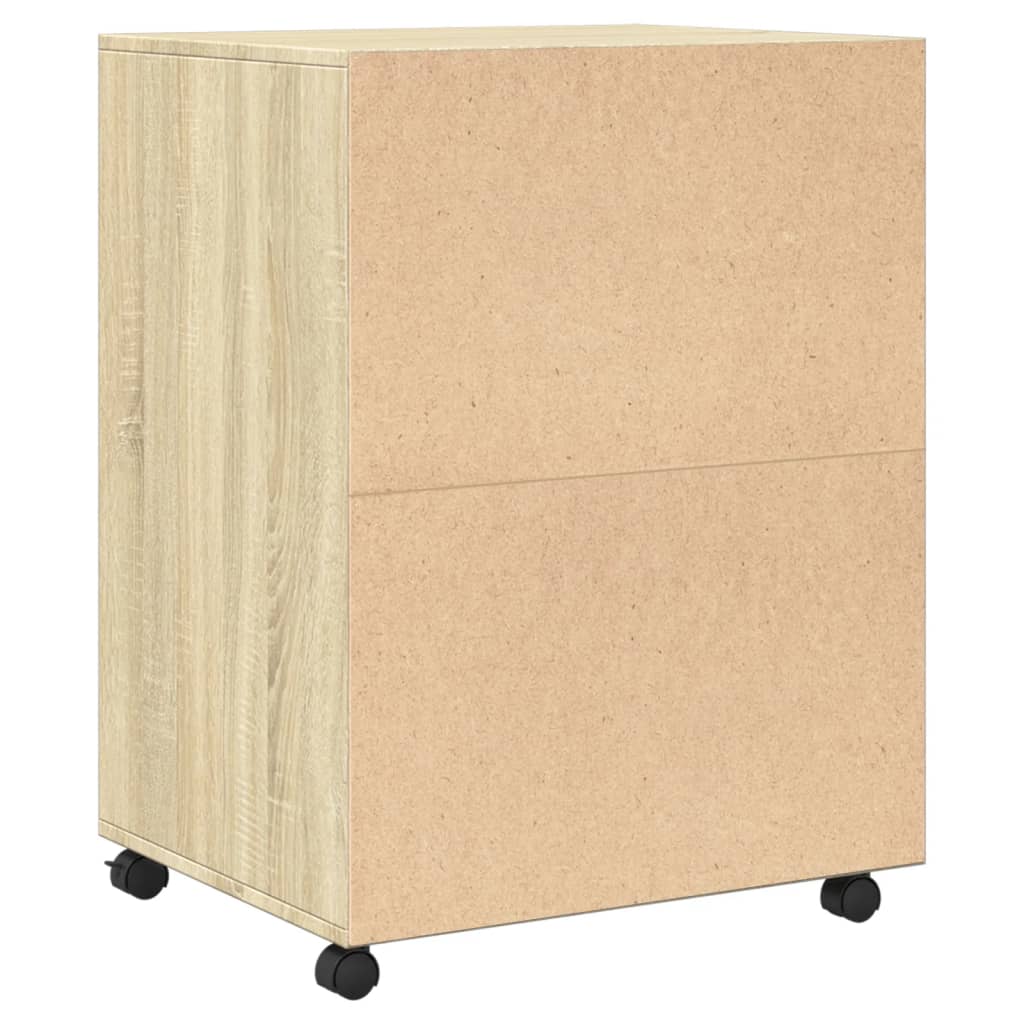rullebord 60x48x81 cm konstrueret træ sonoma-eg - Image 6