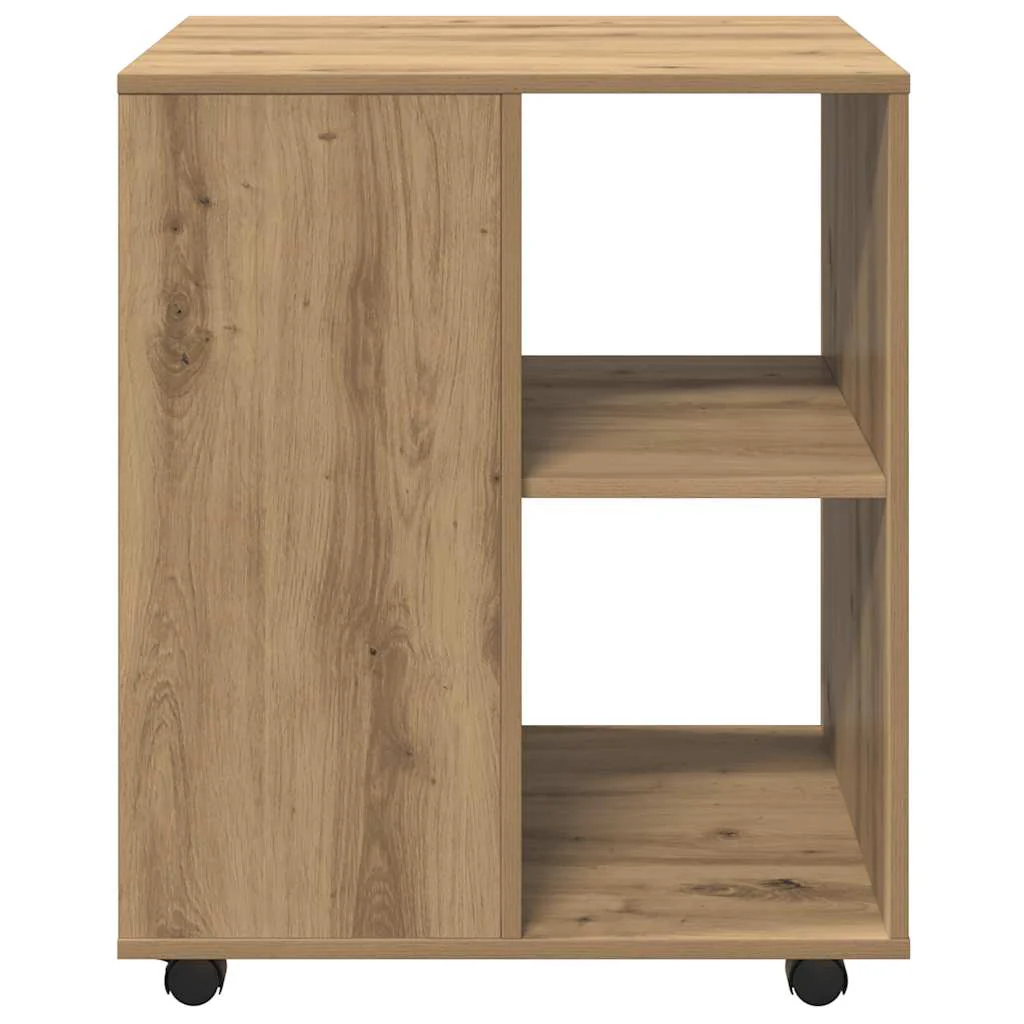 rullebord 60x53x72 cm konstrueret træ kunsteg - Image 5