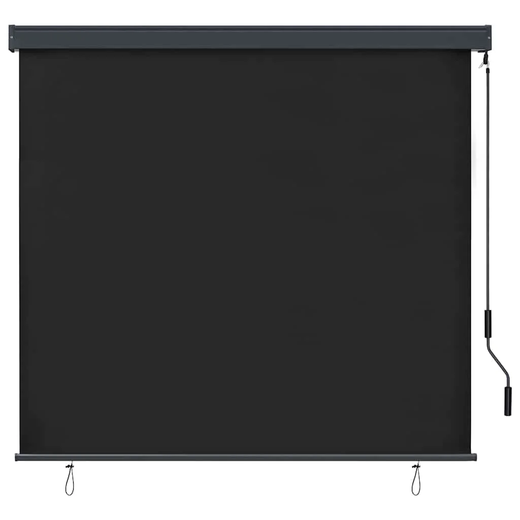 Rullegardin Stribet Antracit 180 x 250 cm Stof og Aluminium - Image 2