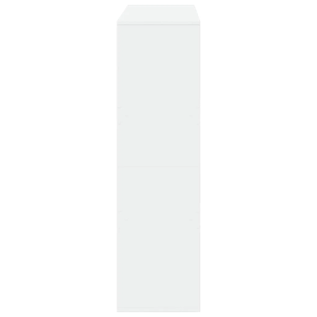 rumdeler 100x33x115 cm konstrueret træ hvid - Image 5