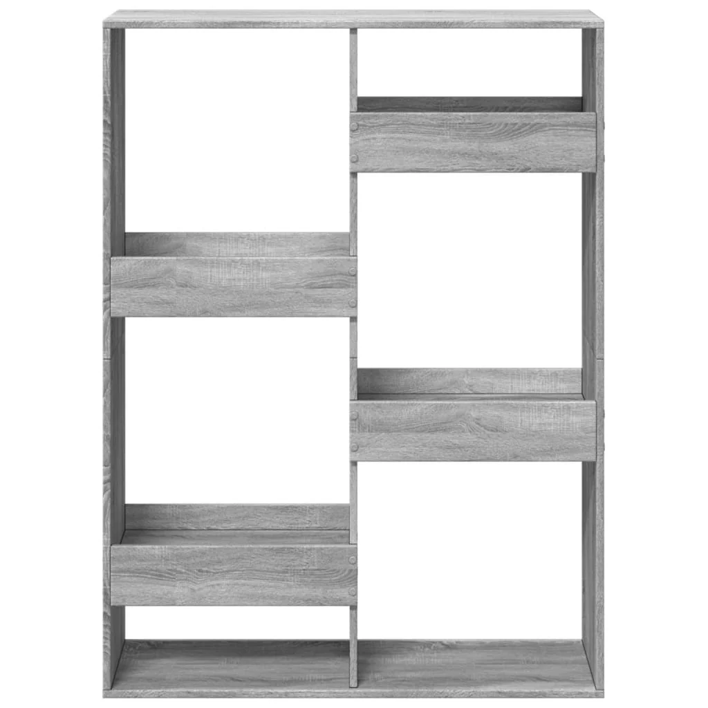 rumdeler 100x33x135 cm konstrueret træ grå sonoma-eg - Image 4