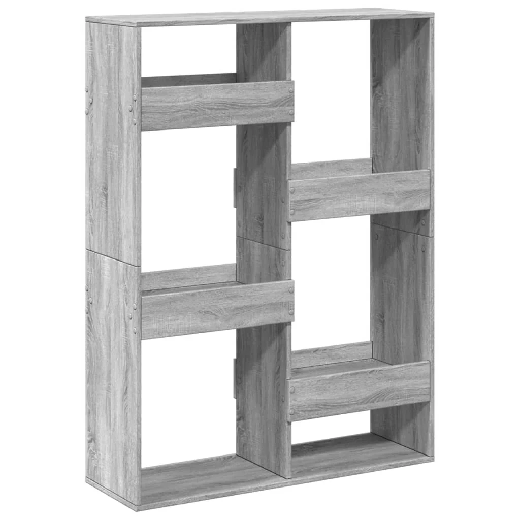 rumdeler 100x33x135 cm konstrueret træ grå sonoma-eg - Image 6