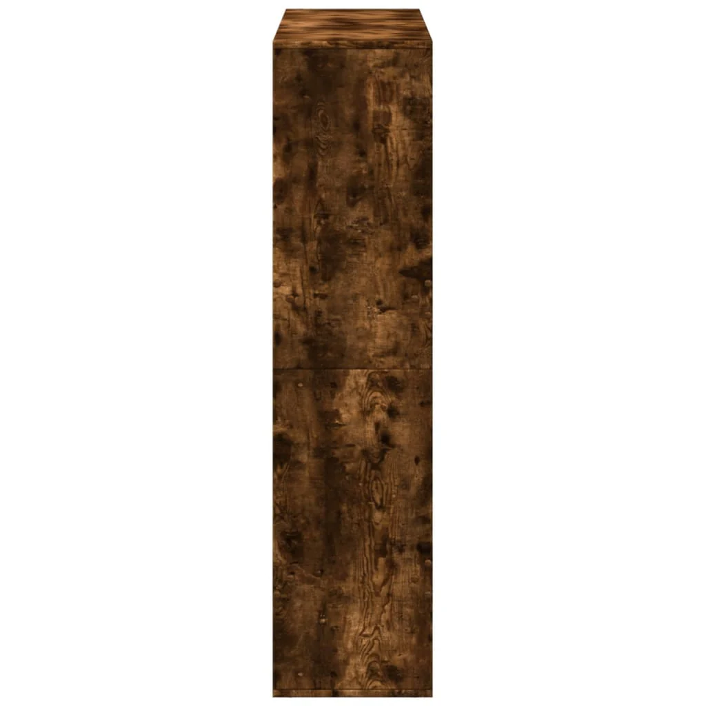 rumdeler 100x33x135 cm konstrueret træ røget egetræsfarve - Image 5