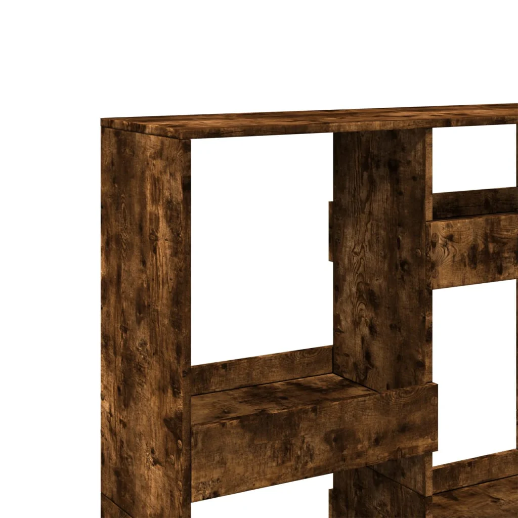 rumdeler 100x33x135 cm konstrueret træ røget egetræsfarve - Image 7
