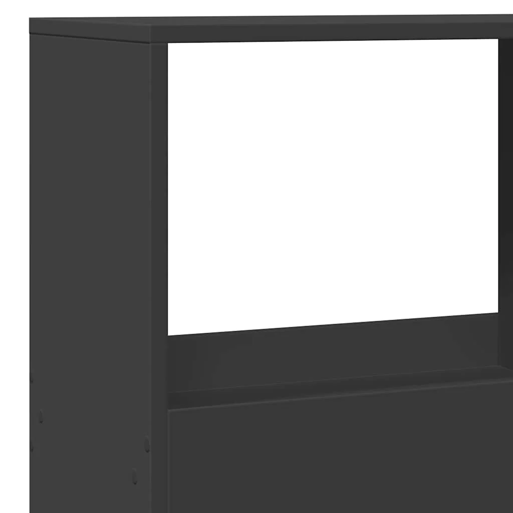 rumdeler 100x33x155,5 cm konstrueret træ sort - Image 7