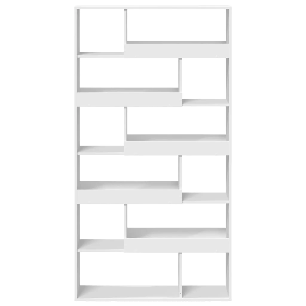 rumdeler 100x33x187,5 cm konstrueret træ hvid - Image 4