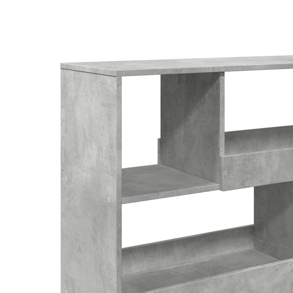 rumdeler 100x33x94,5 cm konstrueret træ betongrå - Image 7