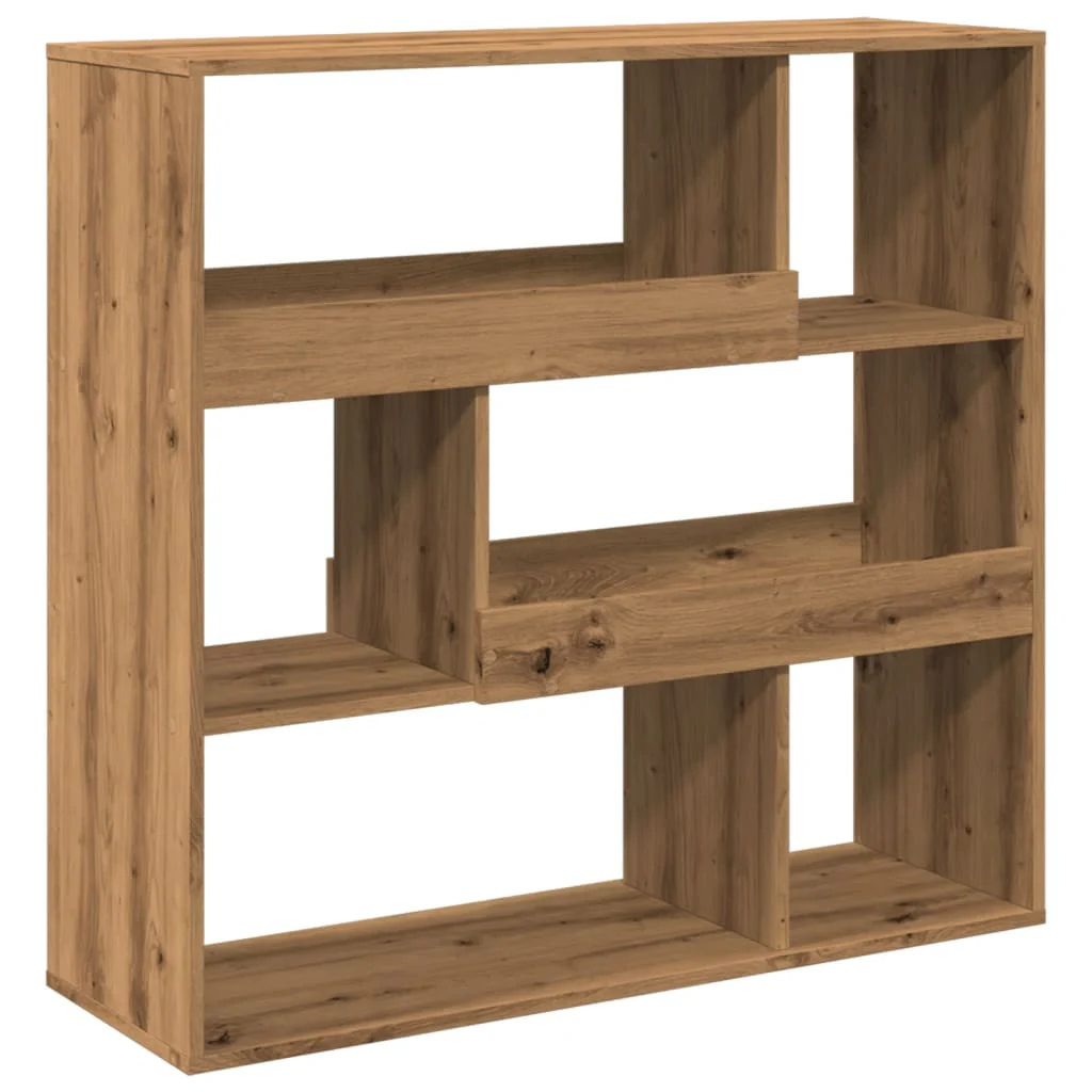 rumdeler 100x33x94,5 cm konstrueret træ egetræsfarve - Image 6