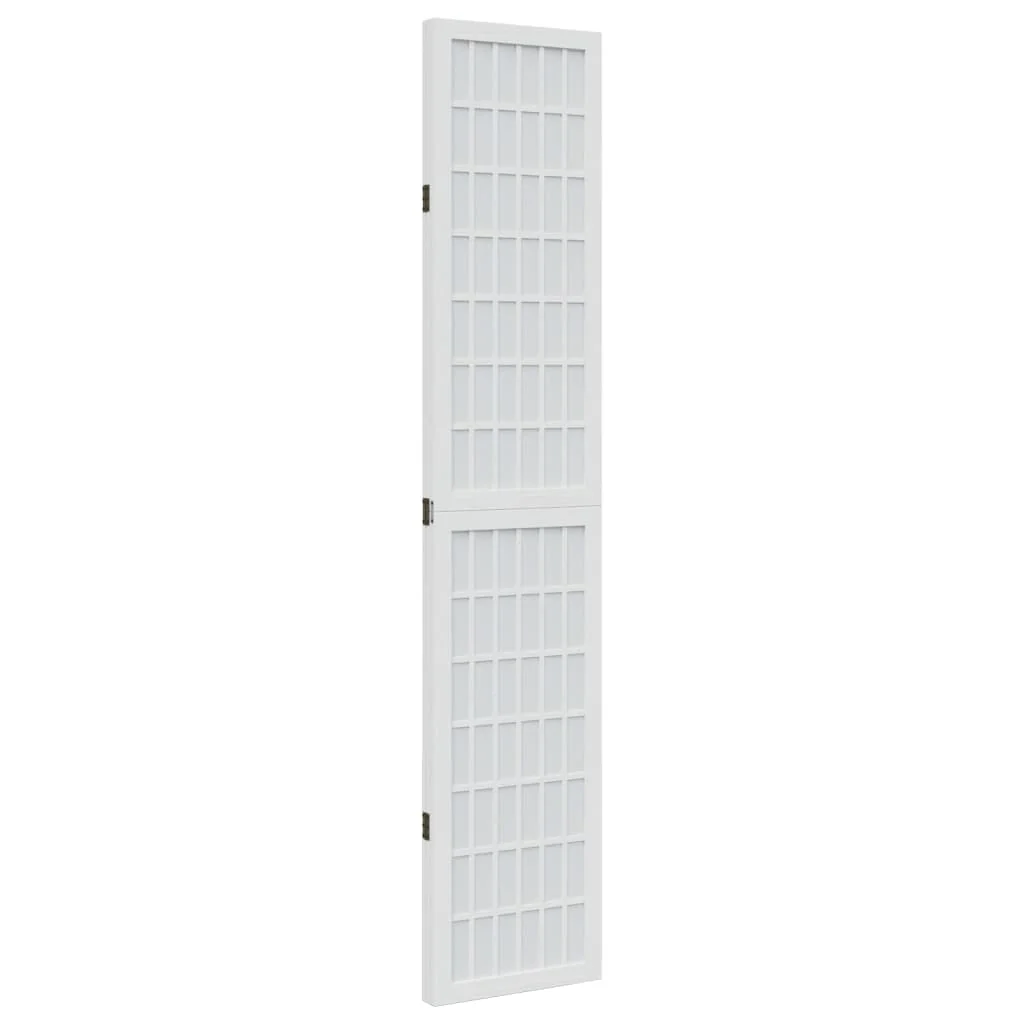 rumdeler 3 paneler massivt kejsertræ hvid - Image 5
