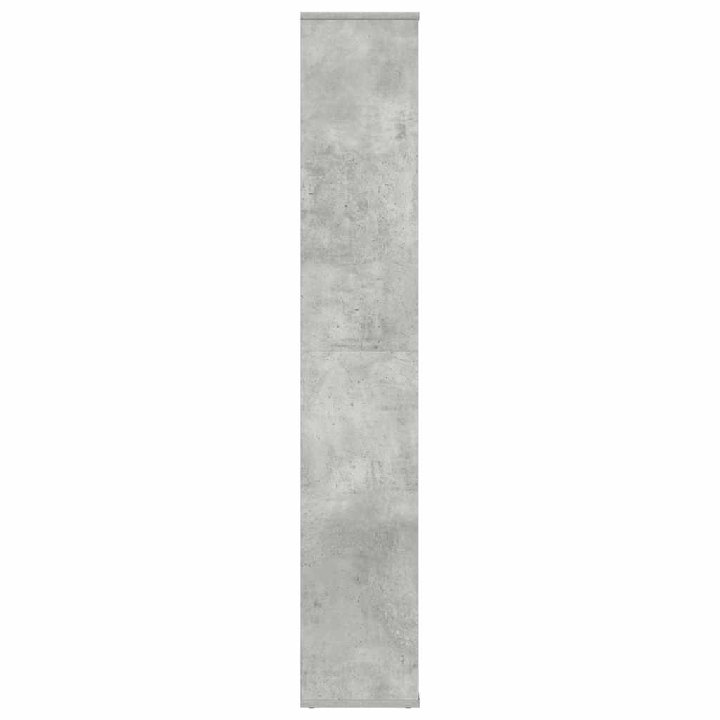 rumdeler/bogreol 100x24x140 cm konstrueret træ betongrå - Image 6
