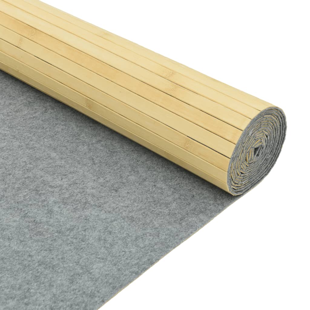 rumdeler bredde 400 cm højde 165 cm bambus lys naturfarvet - Image 6