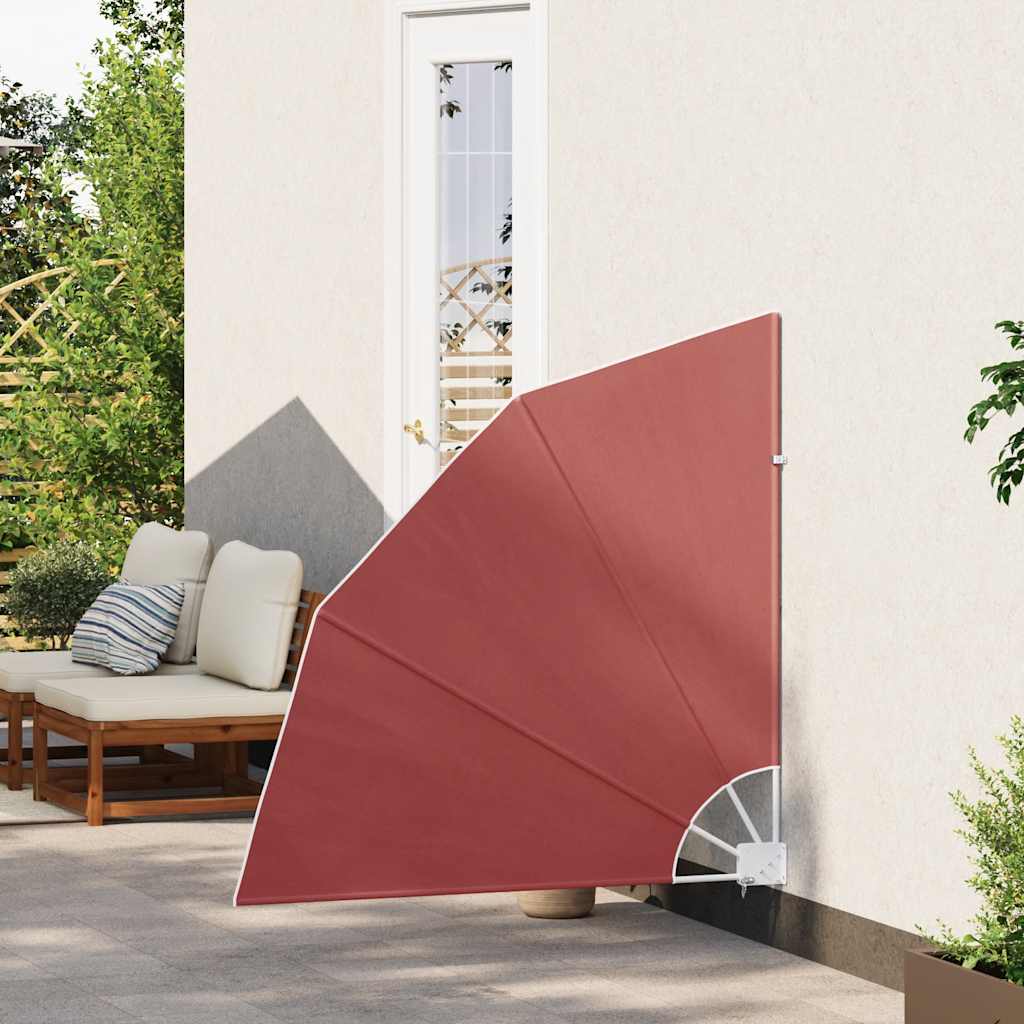 sammenklappelig sidemarkise til altan terracotta 140 x 140 cm - Image 3