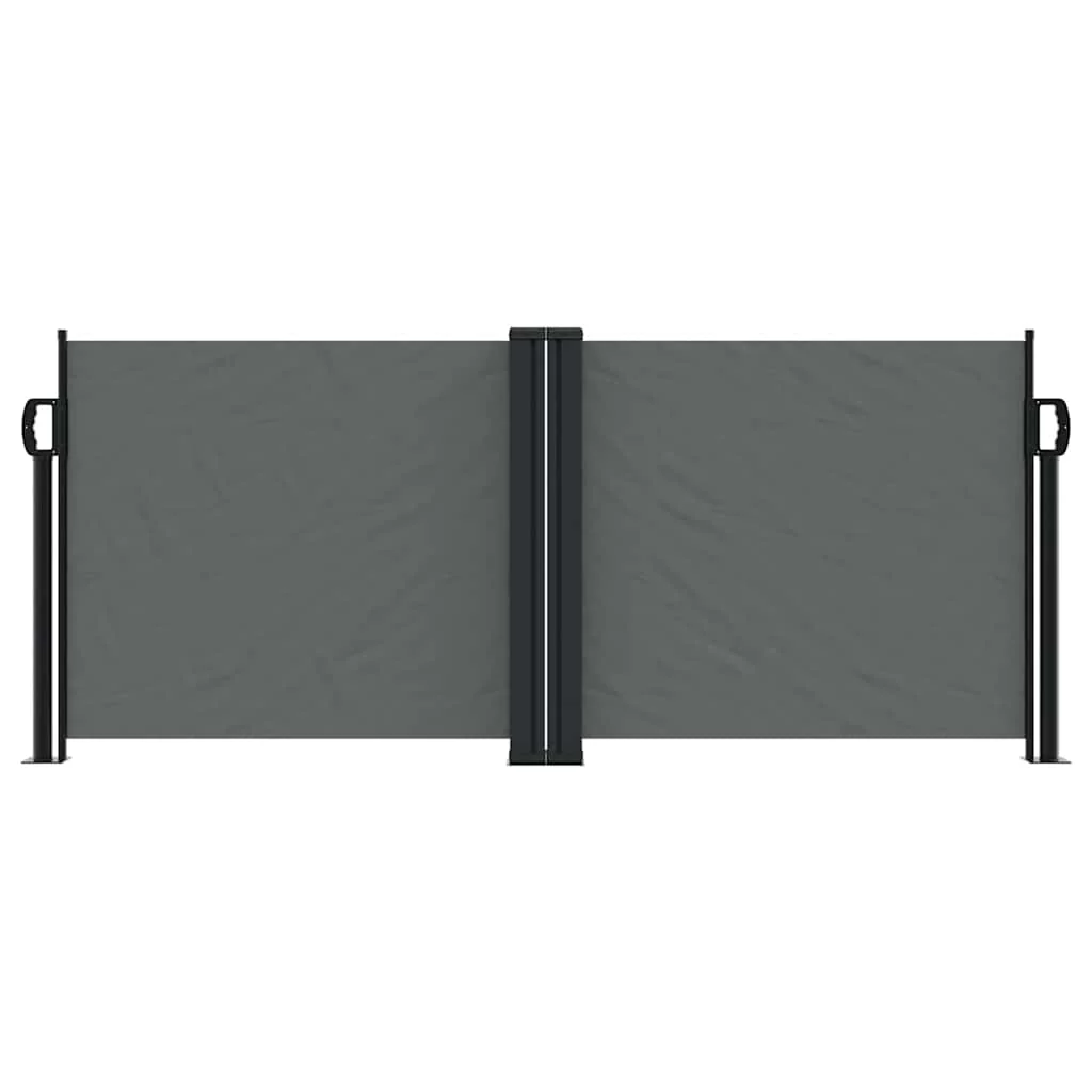 sammenrullelig sidemarkise 100 x 1000 cm antracitgrå - Image 3