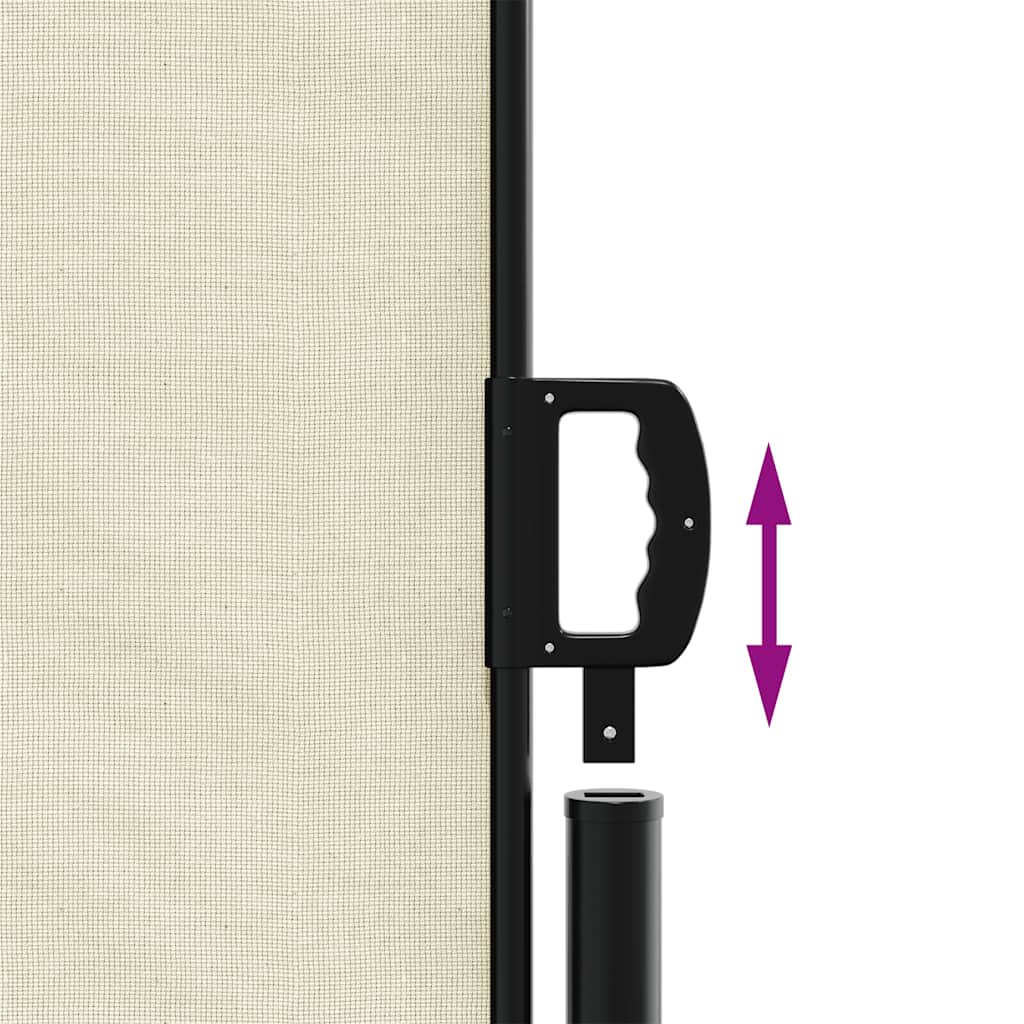 sammenrullelig sidemarkise 100 x 600 cm cremefarvet - Image 6