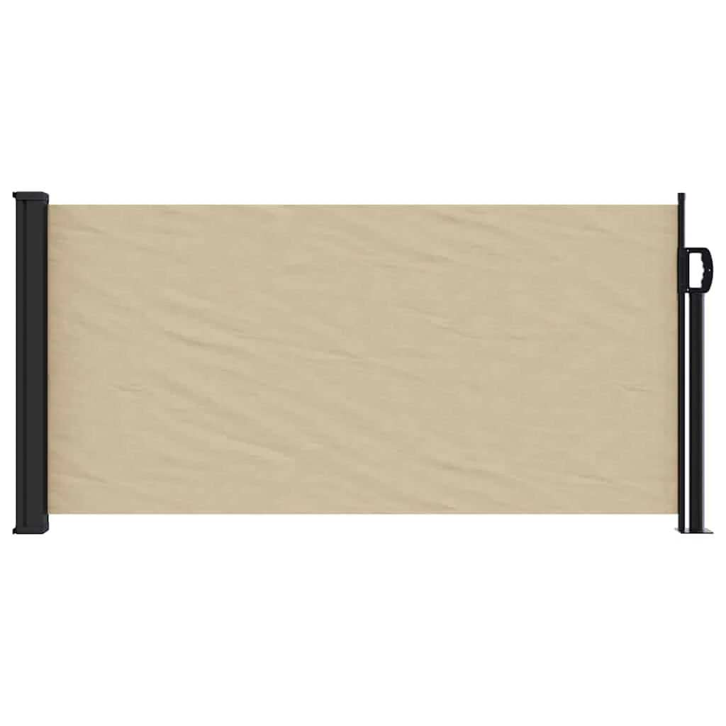 sammenrullelig sidemarkise 100x500 cm beige - Image 3