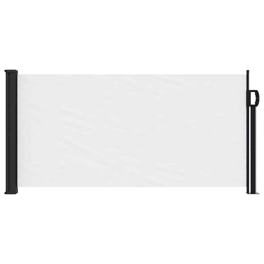 sammenrullelig sidemarkise 100x500 cm hvid - Image 3