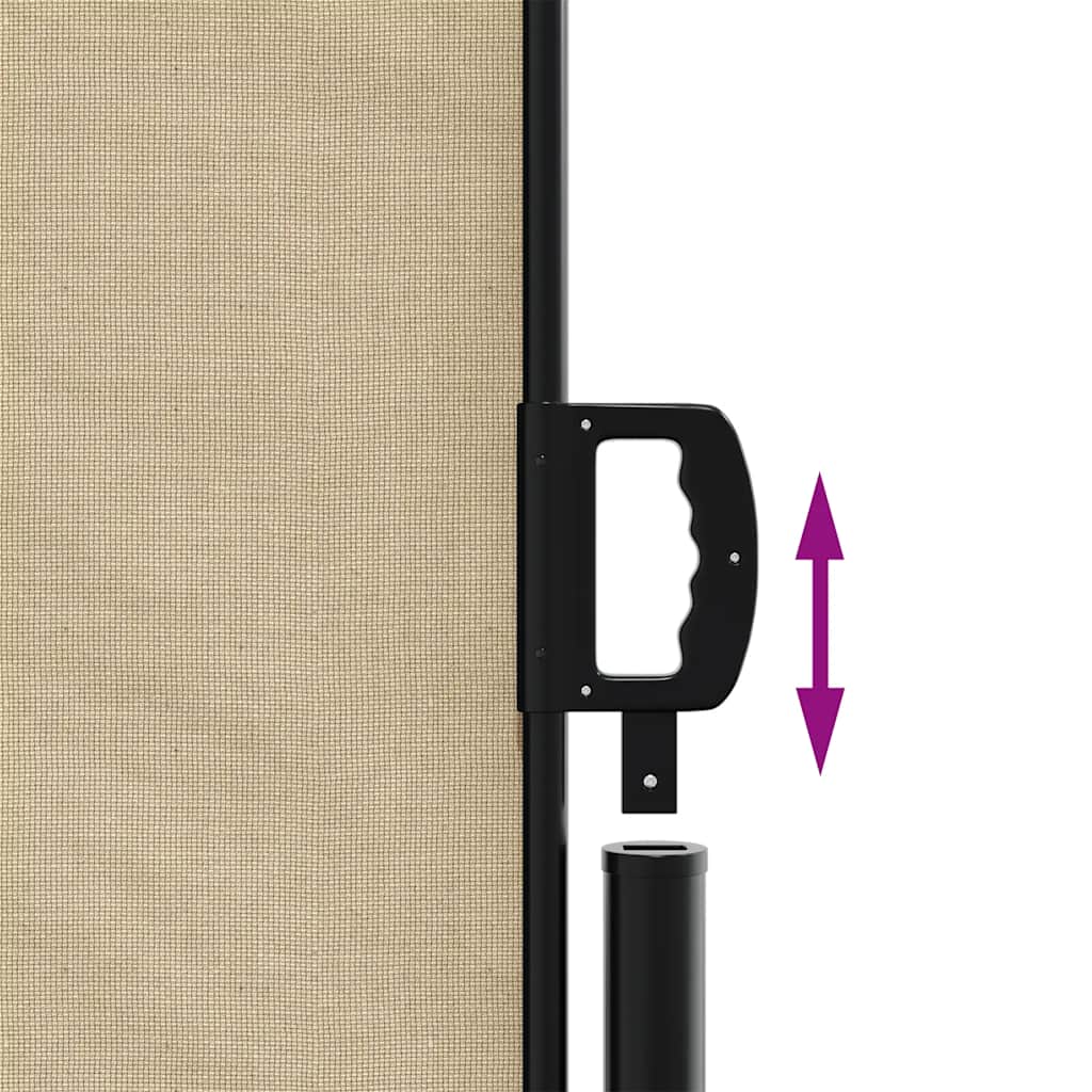 sammenrullelig sidemarkise 100x600 cm beige - Image 6