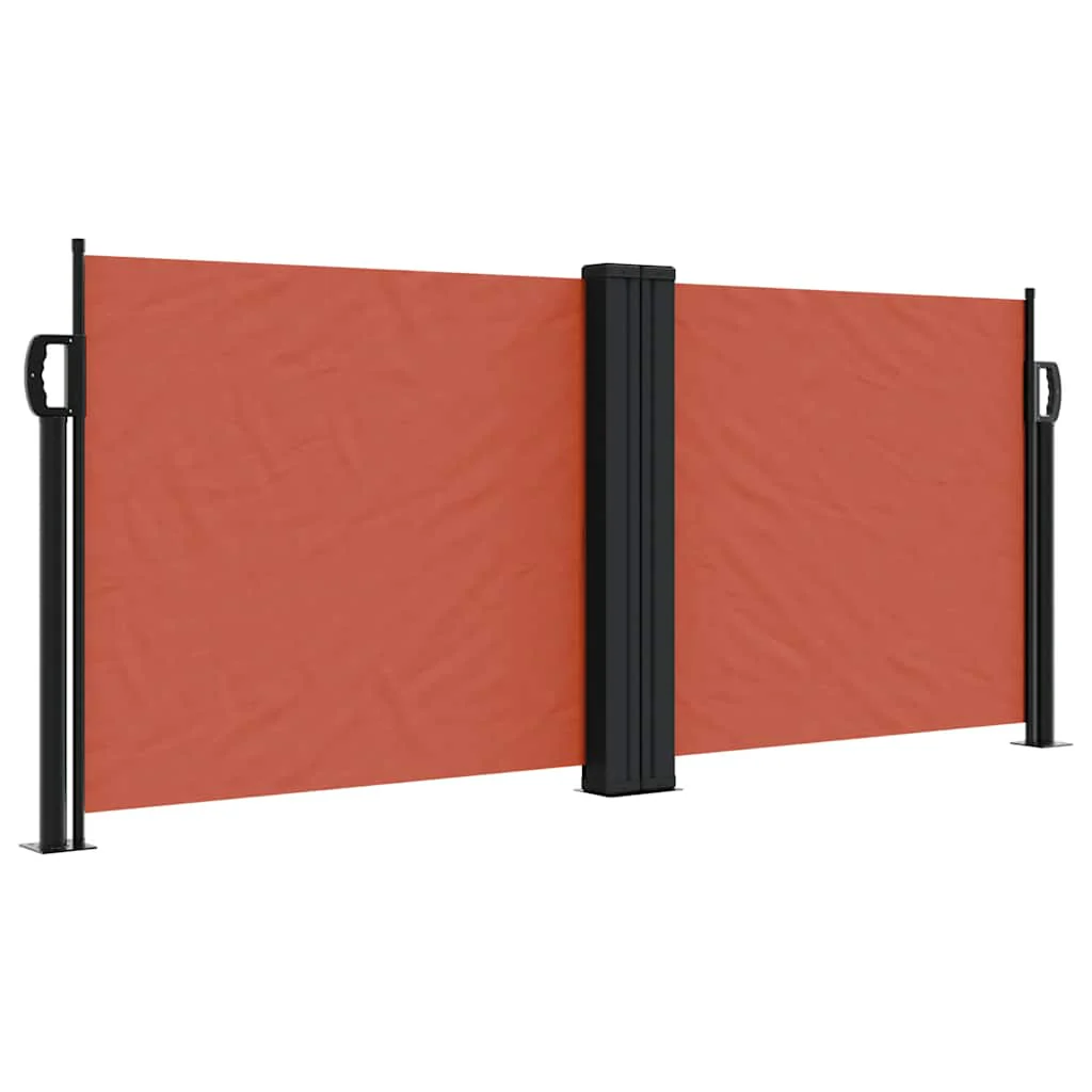 sammenrullelig sidemarkise 100x600 cm terrakottafarvet - Image 2