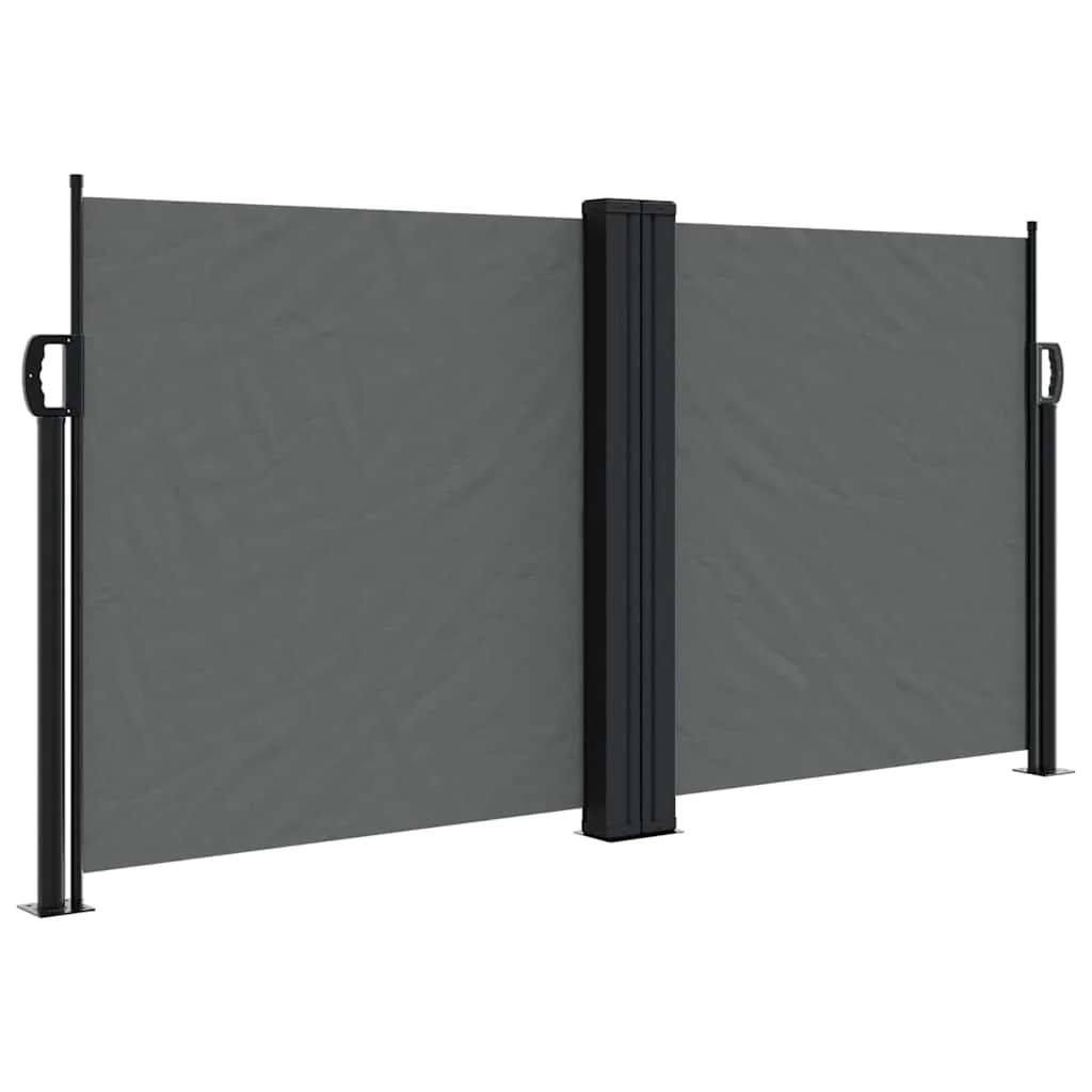 sammenrullelig sidemarkise 120 x 1000 cm antracitgrå - Image 2