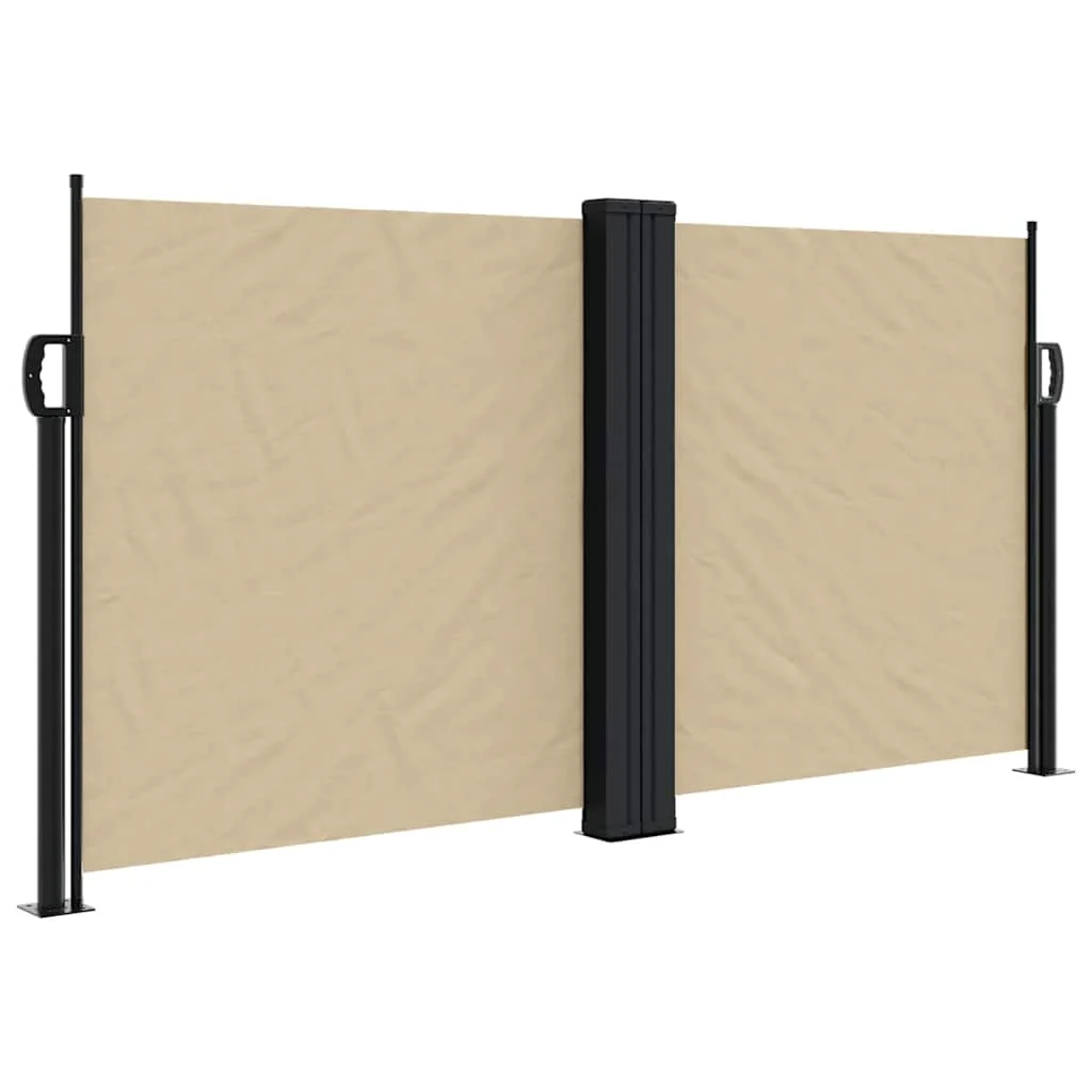 sammenrullelig sidemarkise 120 x 600 cm beige - Image 2