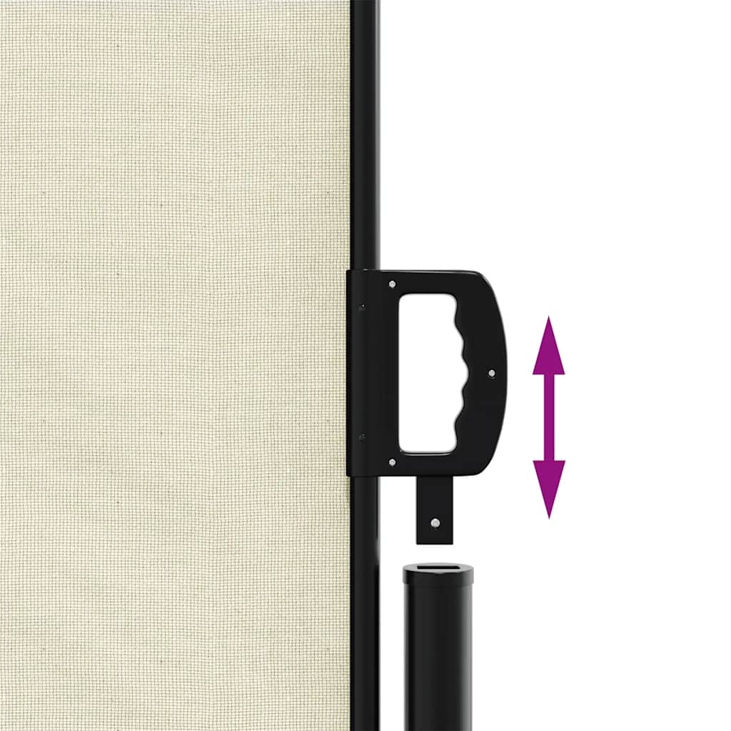 sammenrullelig sidemarkise 120 x 600 cm cremefarvet - Image 6
