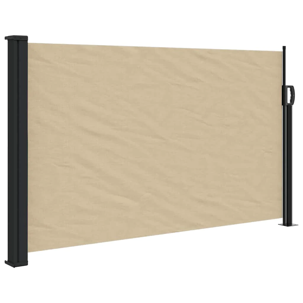 sammenrullelig sidemarkise 120x500 cm beige - Image 2