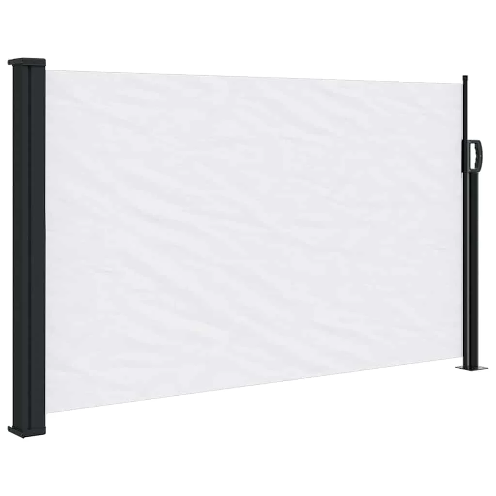 sammenrullelig sidemarkise 120x500 cm hvid - Image 2