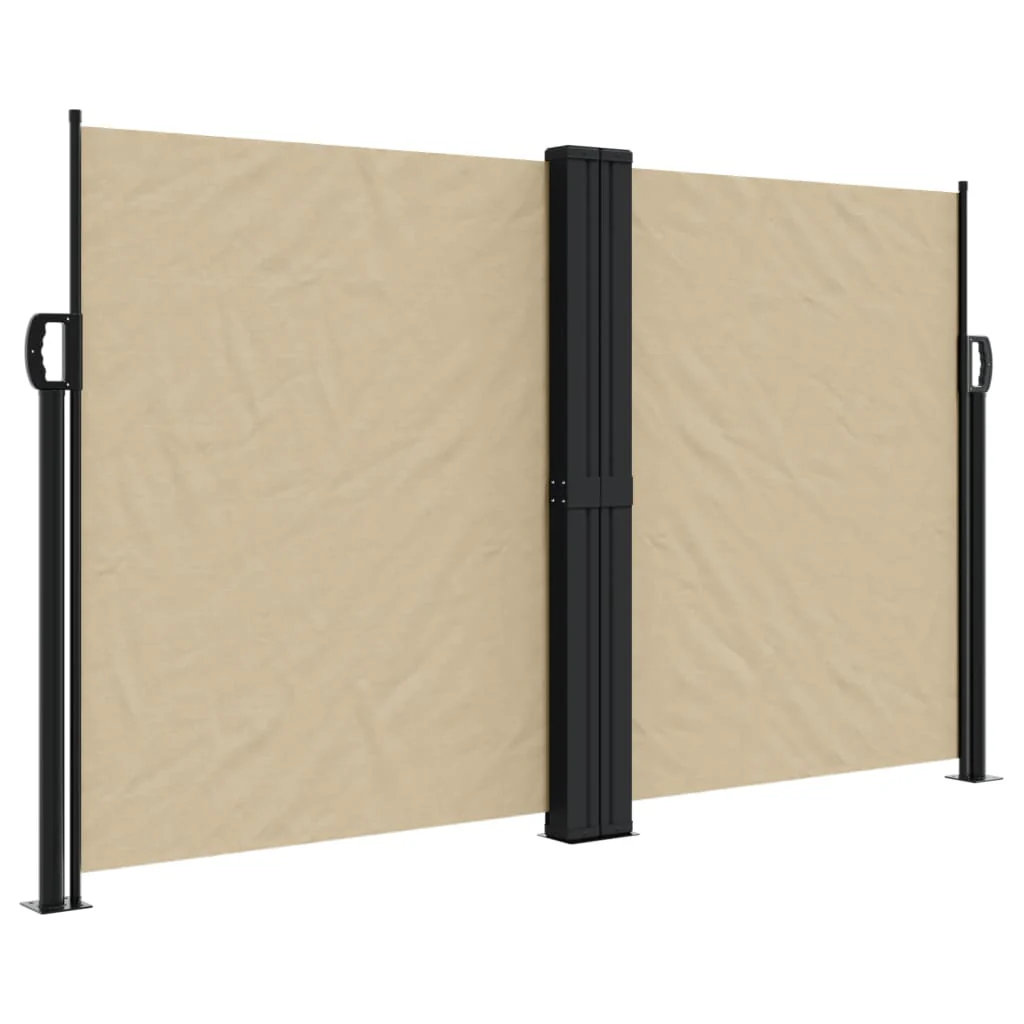 sammenrullelig sidemarkise 140x600 cm beige - Image 2