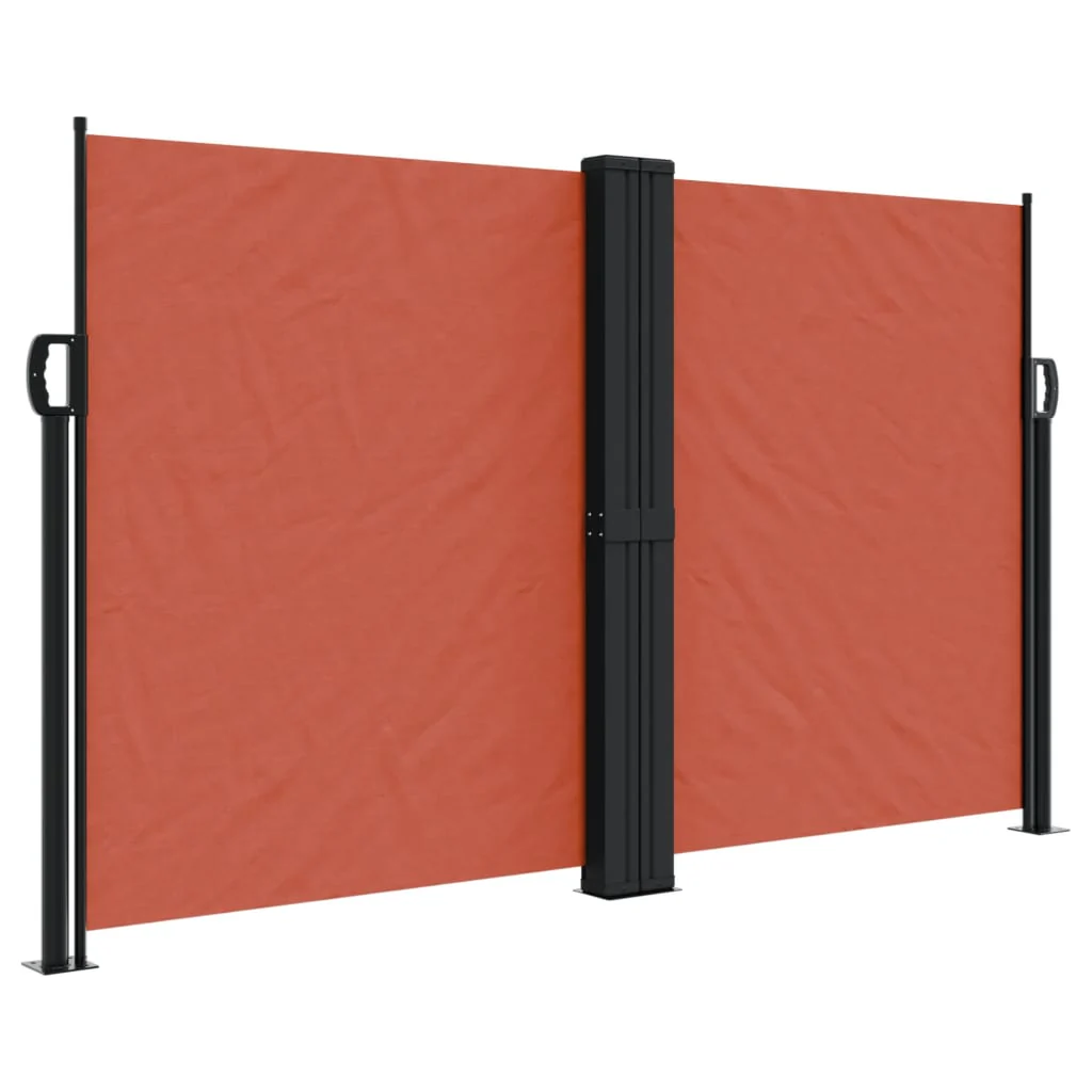 sammenrullelig sidemarkise 140x600 cm terrakotta - Image 2